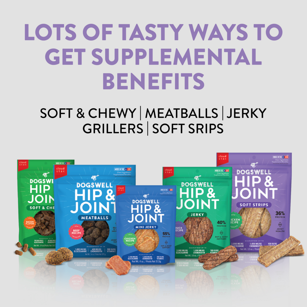 Dogswell Hip & Joint Soft Strips Chicken Dog Treats