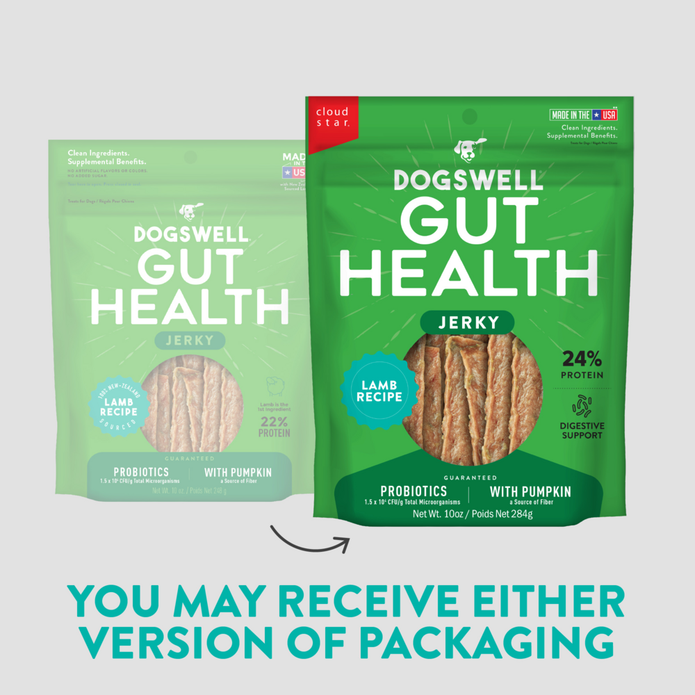 Dogswell Gut Health Jerky Lamb Dog Treats