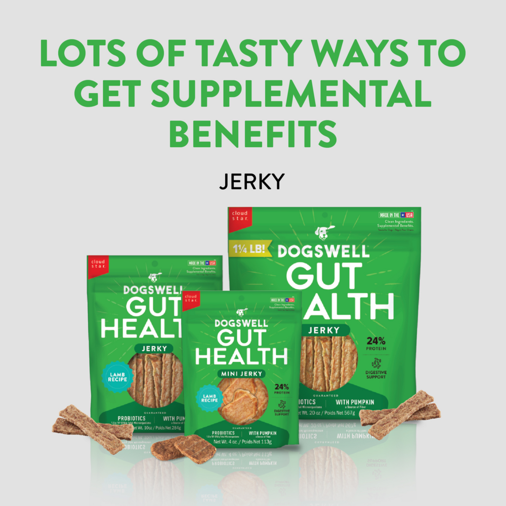 Dogswell Gut Health Jerky Lamb Dog Treats