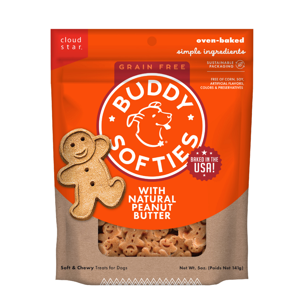 Buddy Biscuits Softies Soft & Chewy Grain Free Peanut Butter Dog Treats