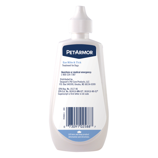 PetArmor Ear Mite & Tick Treatment Dog