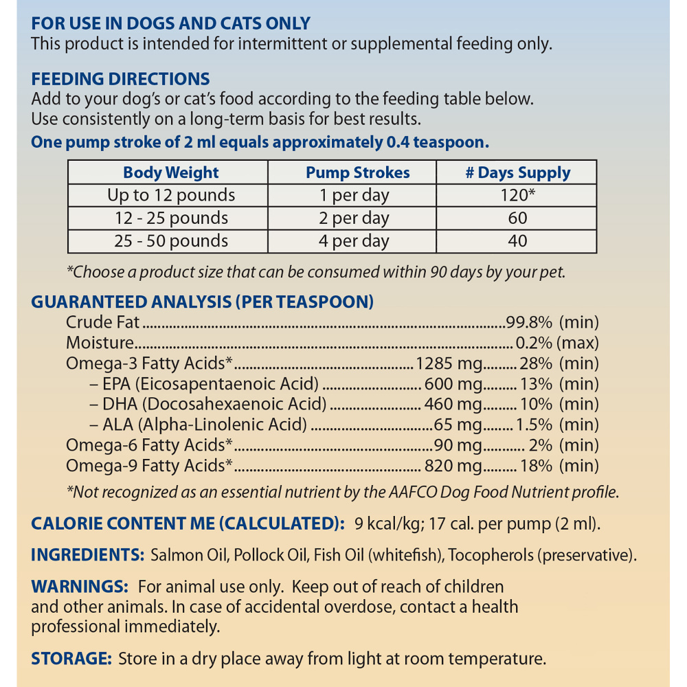 Grizzly Salmon Plus Omega 3-6-9 Food Supplement for Dogs and Cats