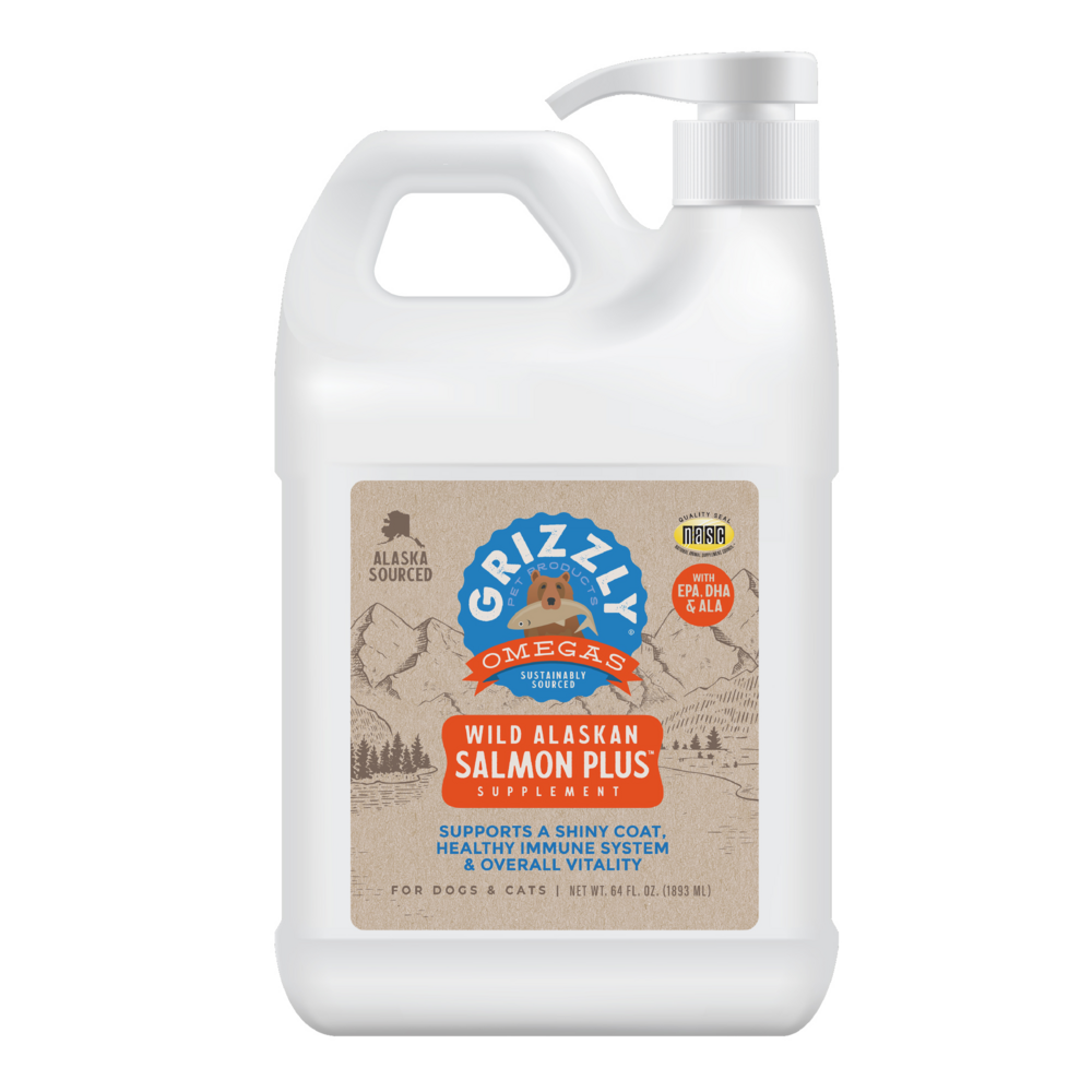 Grizzly Salmon Plus Omega 3-6-9 Food Supplement for Dogs and Cats
