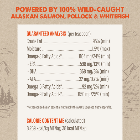Grizzly Salmon Plus Omega 3-6-9 Food Supplement for Dogs and Cats