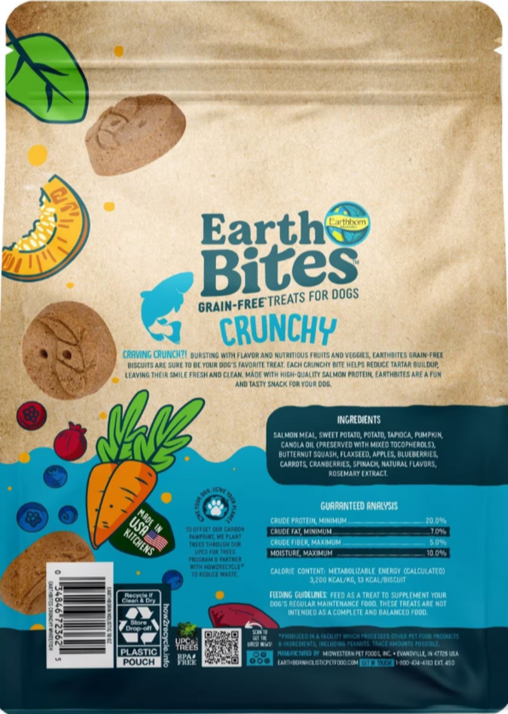 Earthbites Crunchy Grain Free Salmon Treats