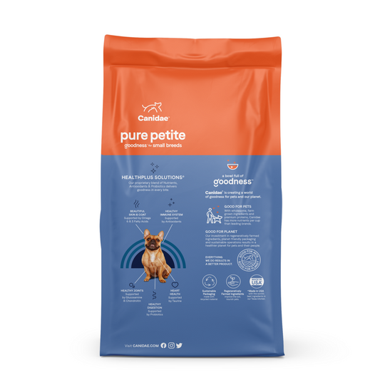 Canidae Pure Petite Freeze-Dried Raw Coated Dog Food for Small Breeds, Chicken and Wholesome Grains
