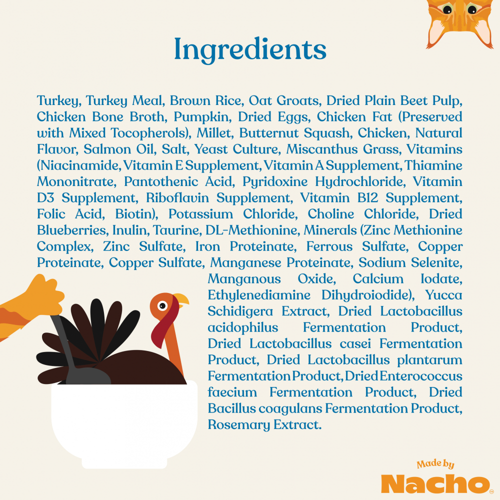 Made By Nacho Digestive Support Cage-Free Turkey & Pumpkin Recipe