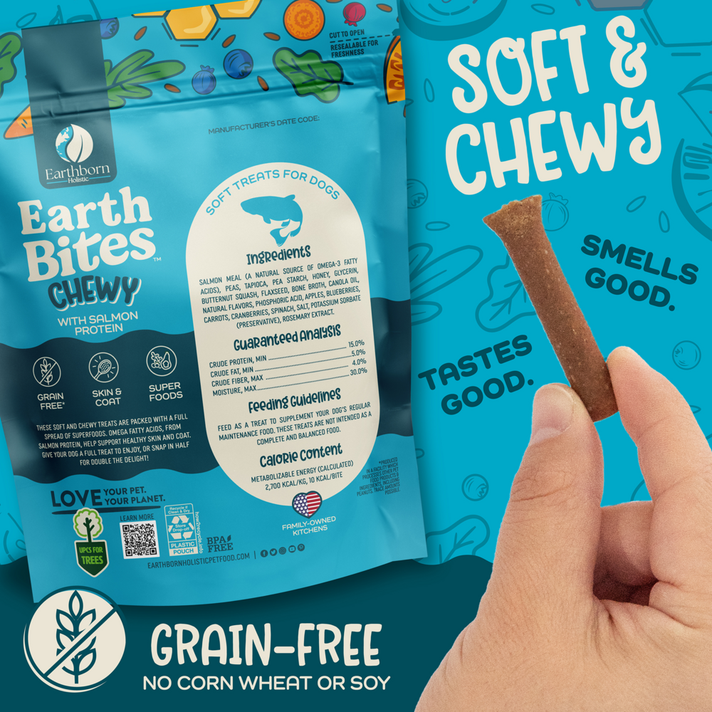 Earthbites Chewy Salmon Dog Treats