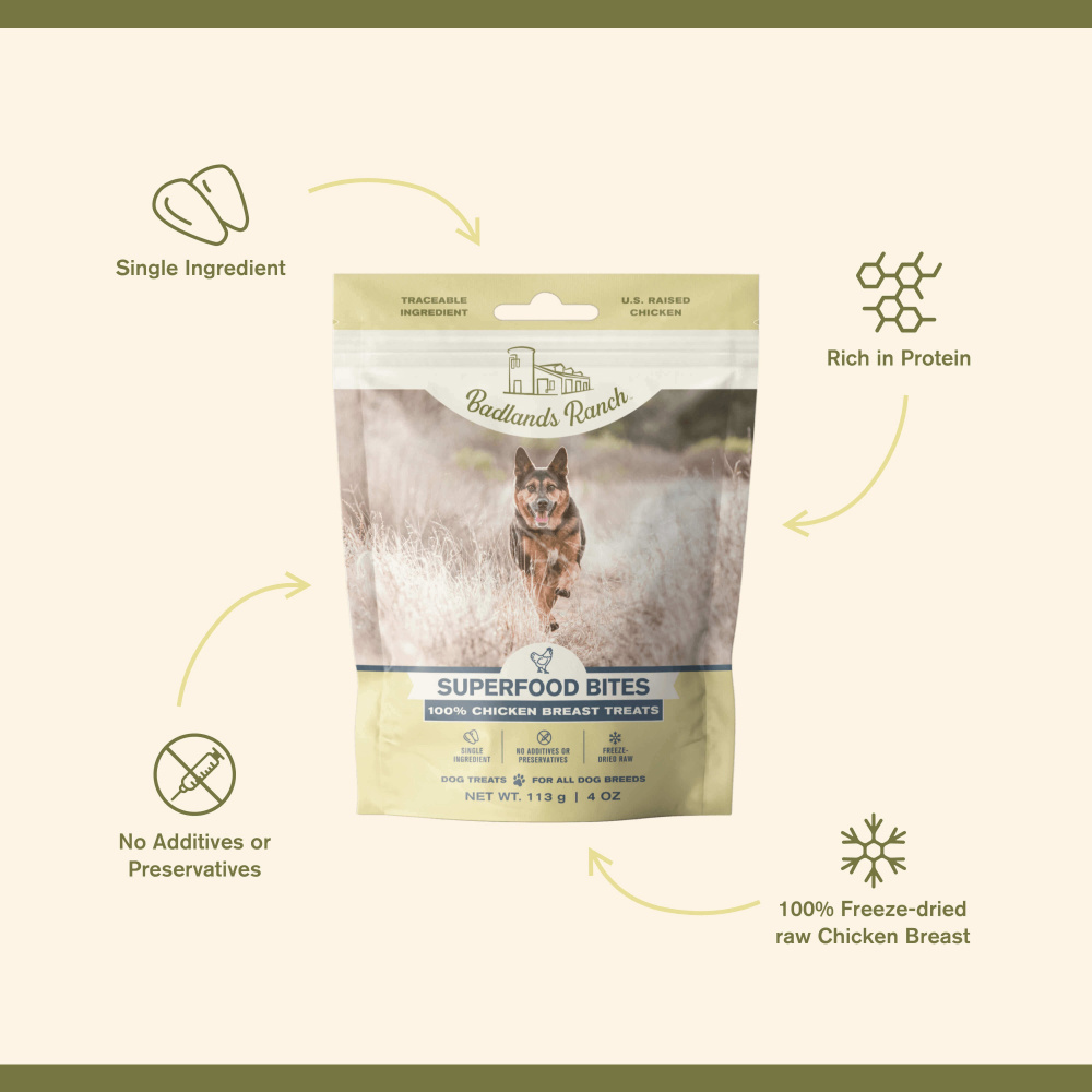 Badlands Ranch Superfood Bites Chicken Breast Treats