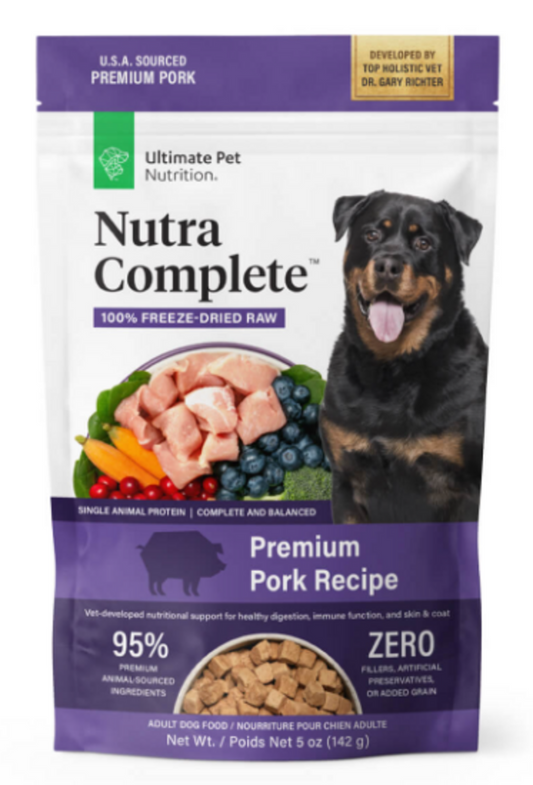 Ultimate Pet Nutrition Freeze Dried Nutra Complete Pork Dog Food