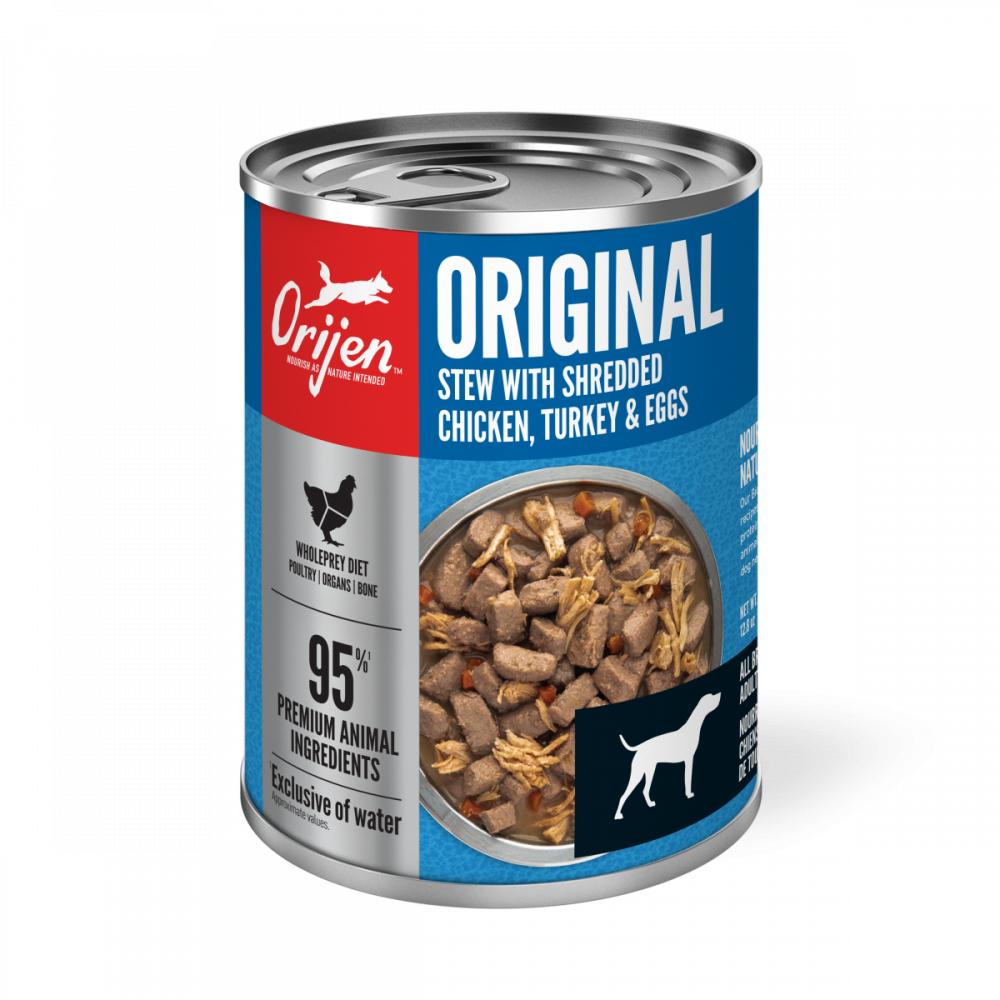 Orijen Stew w/Shreds Canned Dog Food Original Chicken, Turkey & Eggs