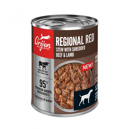 ORIJEN Real Meat Shreds, Grain-free, Regional Stew, Premium Wet Dog Food