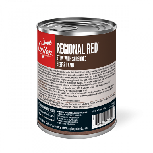 ORIJEN Real Meat Shreds, Grain-free, Regional Stew, Premium Wet Dog Food