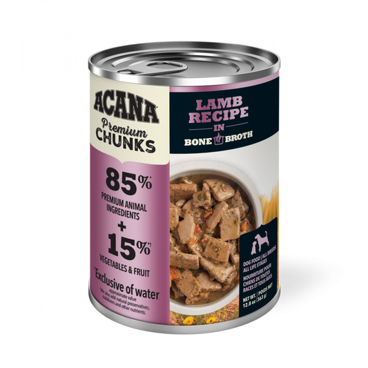 Acana Premium Chunks Canned Dog Food Lamb