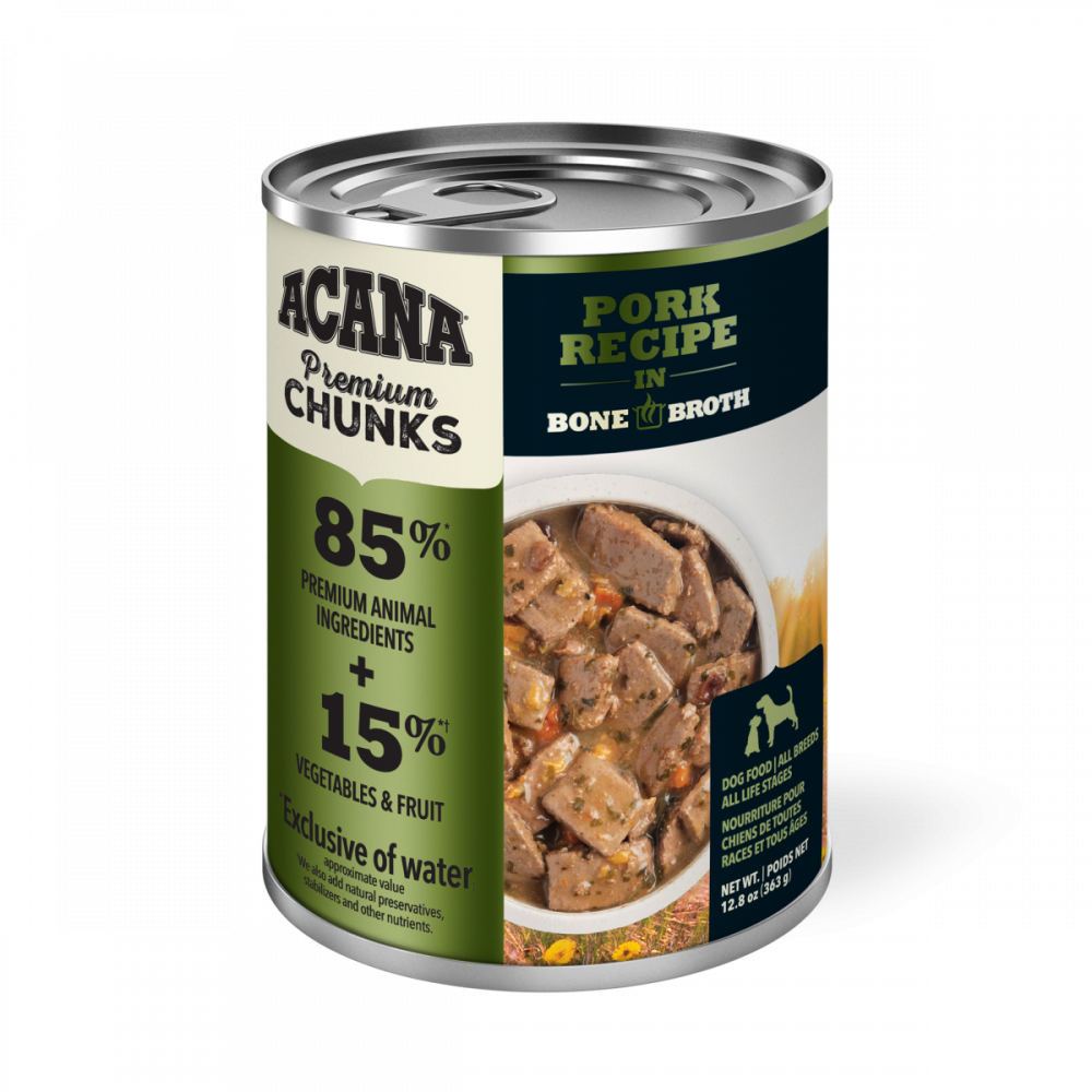 Acana Premium Chunks Canned Dog Food Pork