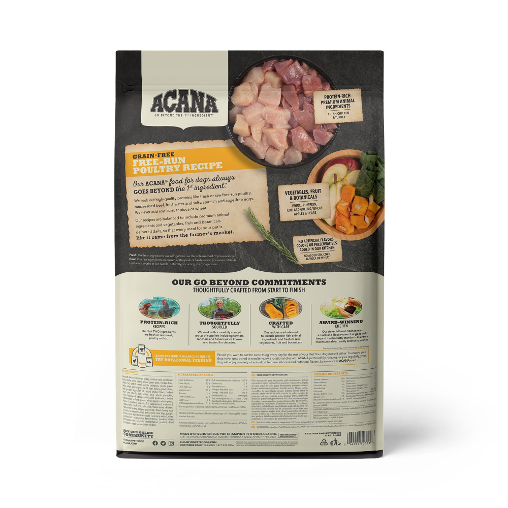Acana Free-Run Poultry Recipe Dry Dog Food