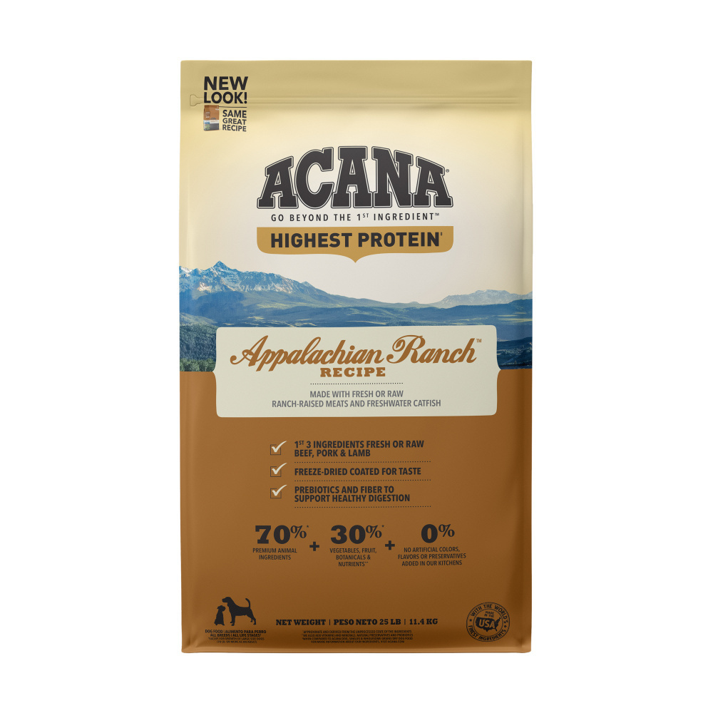 ACANA Highest Protein Appalachian Ranch Recipe Dry Dog Food