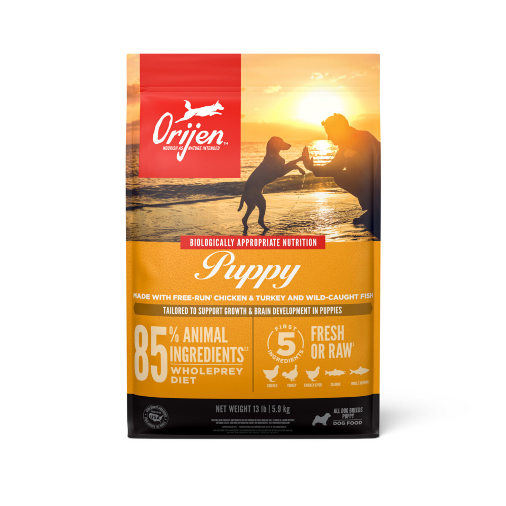 Orijen Puppy Fresh or Raw Dry Food Chicken, Turkey & Fish