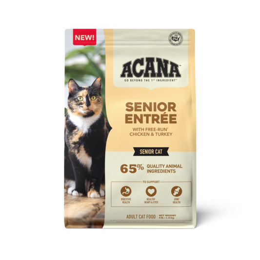 ACANA Senior Entre, Chicken, Turkey, and Duck, Dry Cat Food