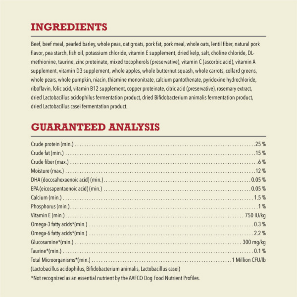 ACANA Classics Beef and Barley Recipe, Dry Dog Food