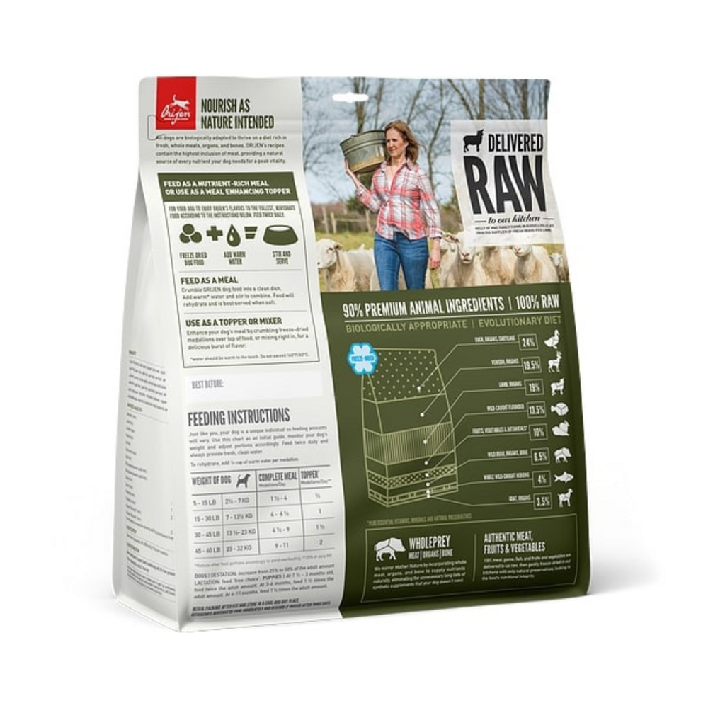 Orijen Grain Free Tundra Adult Freeze Dried Dog Food