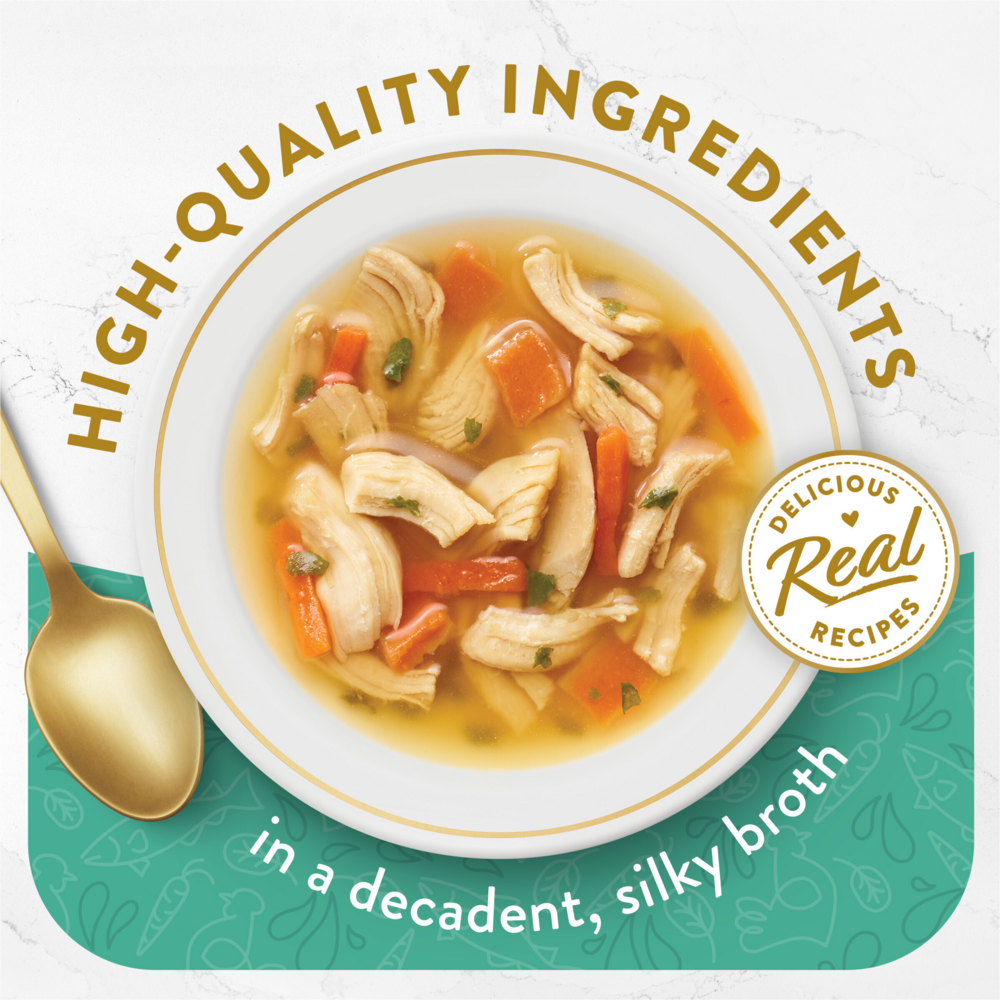 Purina Fancy Feast Broths Chicken and Whitefish Wet Cat Food