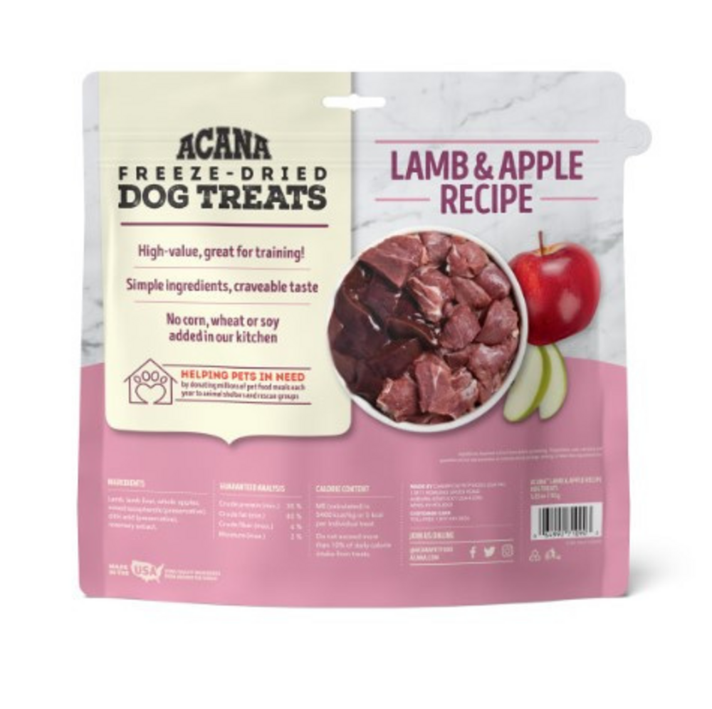 Acana Singles Freeze Dried Dog Treats Grain Free Lamb & Apple Recipe