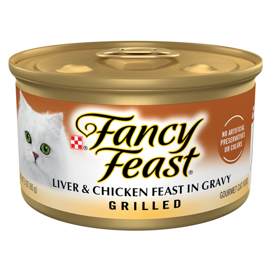 Purina Fancy Feast Grilled Liver Chicken and Gravy Wet Cat Food