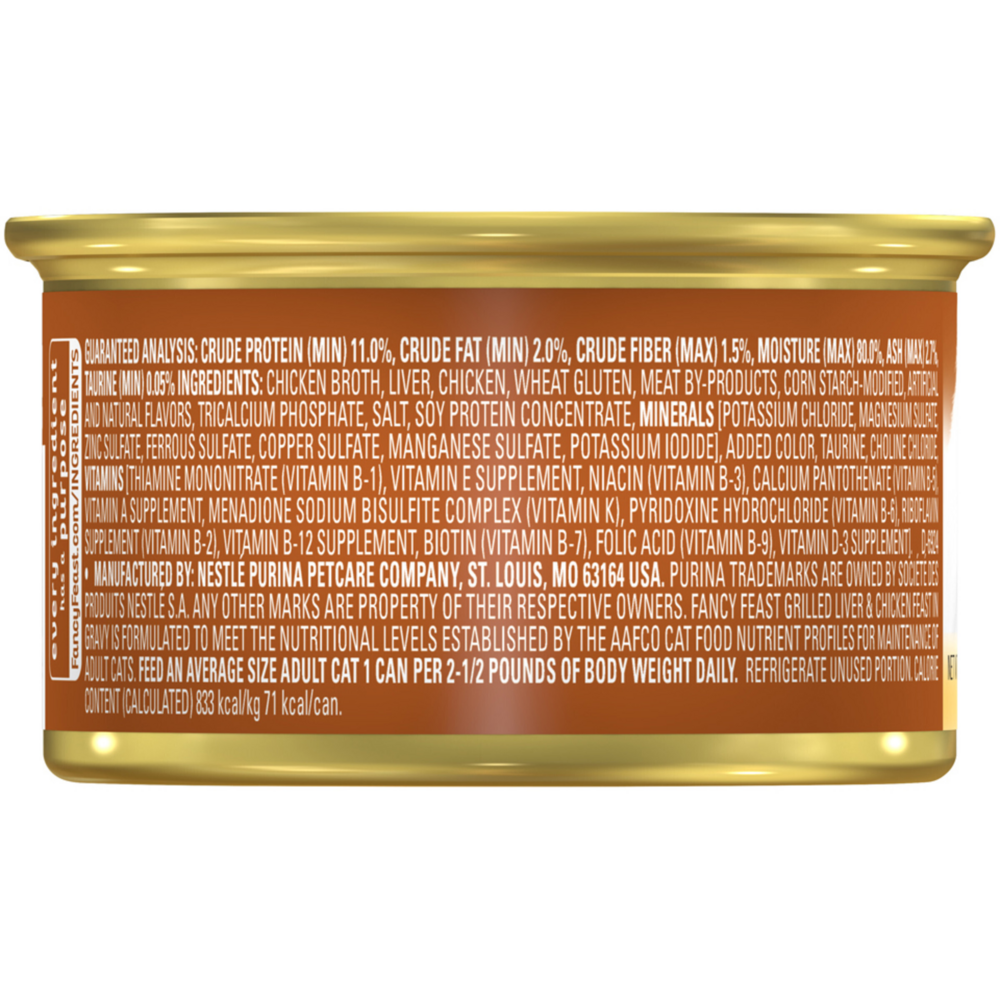 Fancy Feast Grilled Liver Chicken and Gravy Wet Cat Food