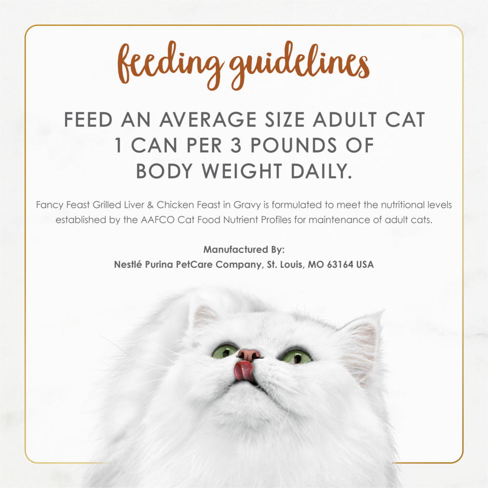 Fancy Feast Grilled Liver Chicken and Gravy Wet Cat Food