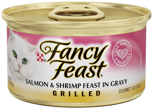 Purina Fancy Feast Grilled Salmon Shrimp and Gravy Wet Cat Food