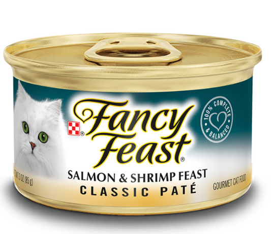 Purina Fancy Feast Classic Pate Salmon and Shrimp Wet Cat Food