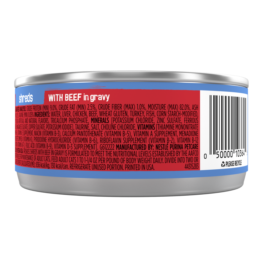 Friskies Shreds Beef and Gravy Wet Cat Food