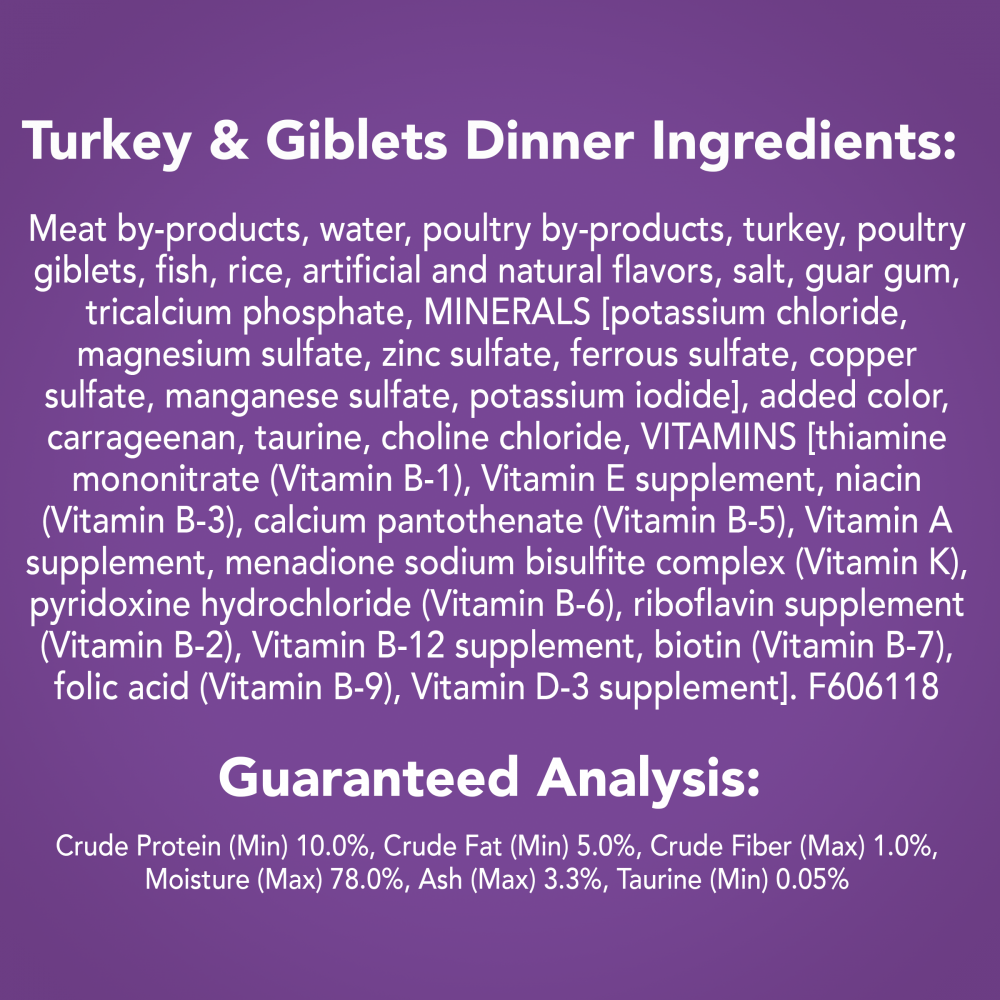 Friskies Pate Turkey & Giblets Wet Cat Food