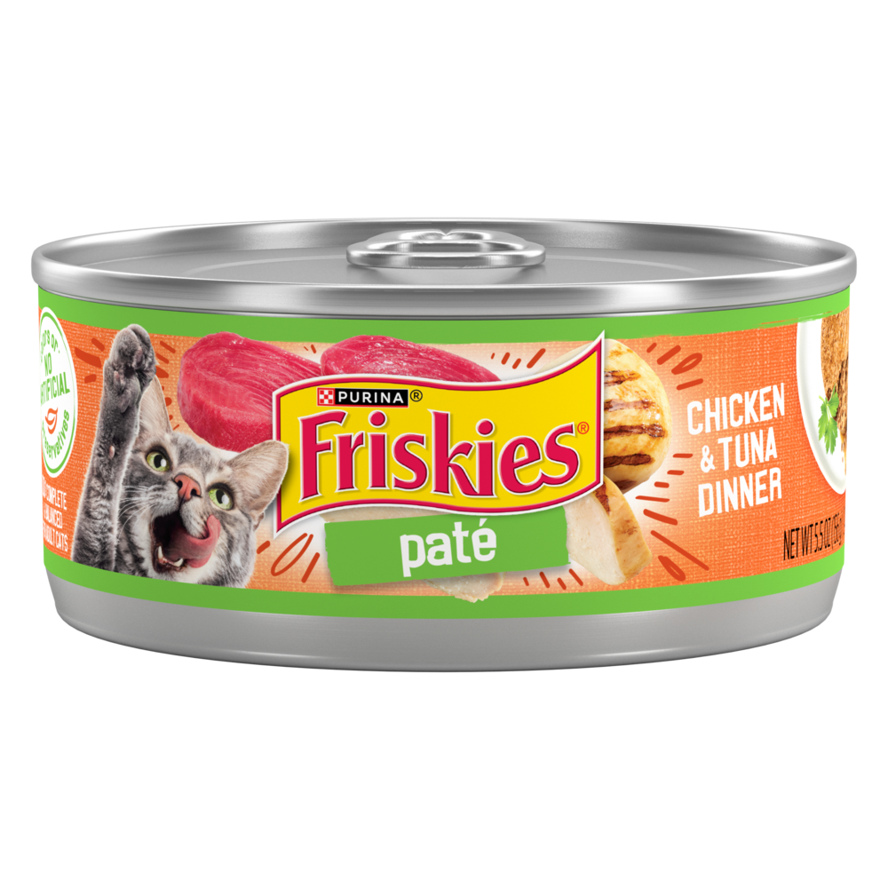 Friskies Pate Chicken and Tuna Dinner Wet Cat Food
