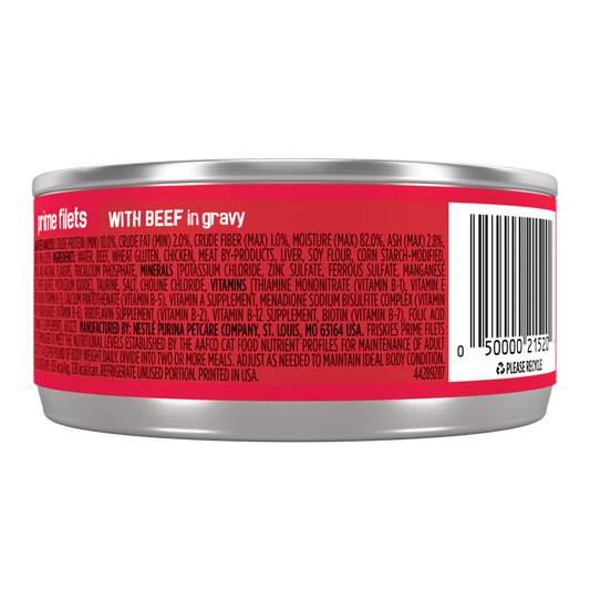 Purina Friskies Prime Filets Beef in Gravy Wet Cat Food