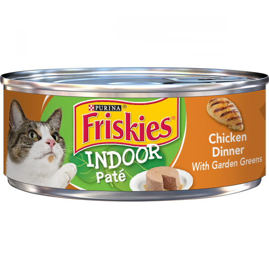 Friskies Indoor Chicken Dinner Pate Wet Cat Food