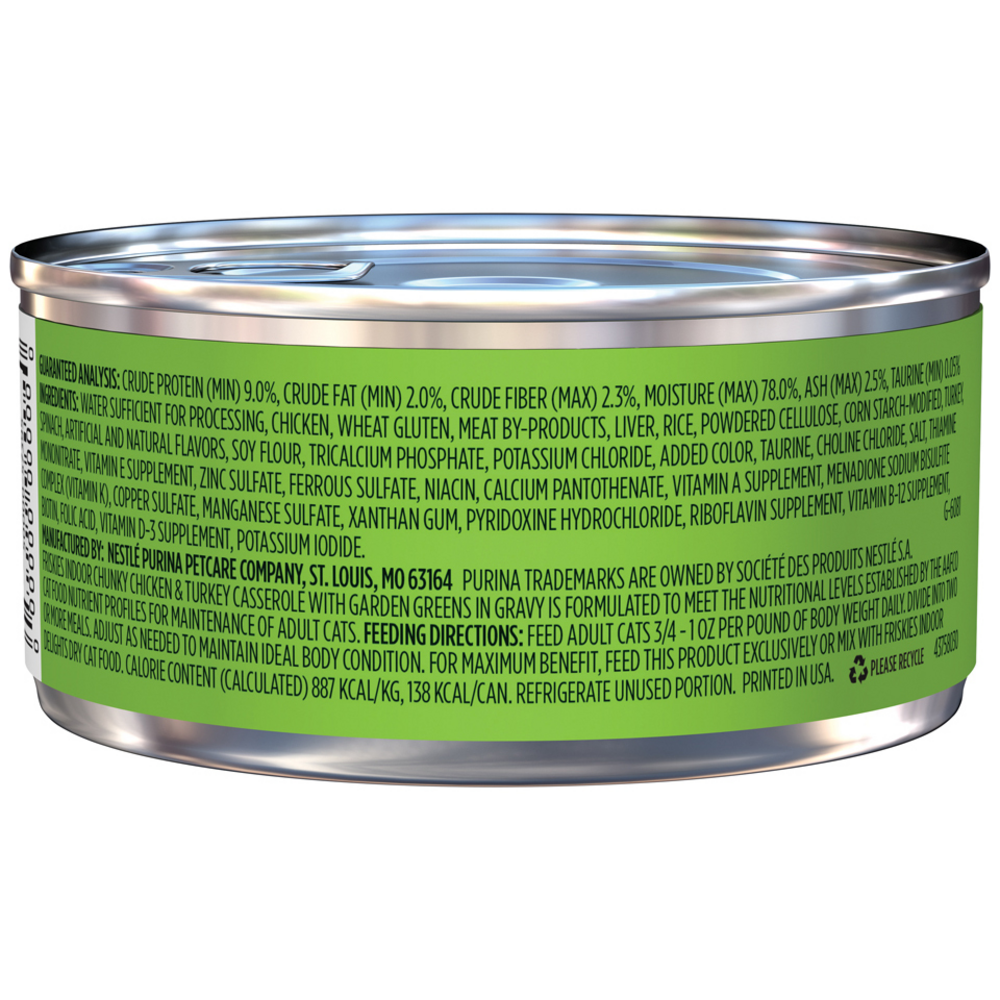 Friskies Indoor Chunky Chicken and Turkey Casserole Wet Cat Food