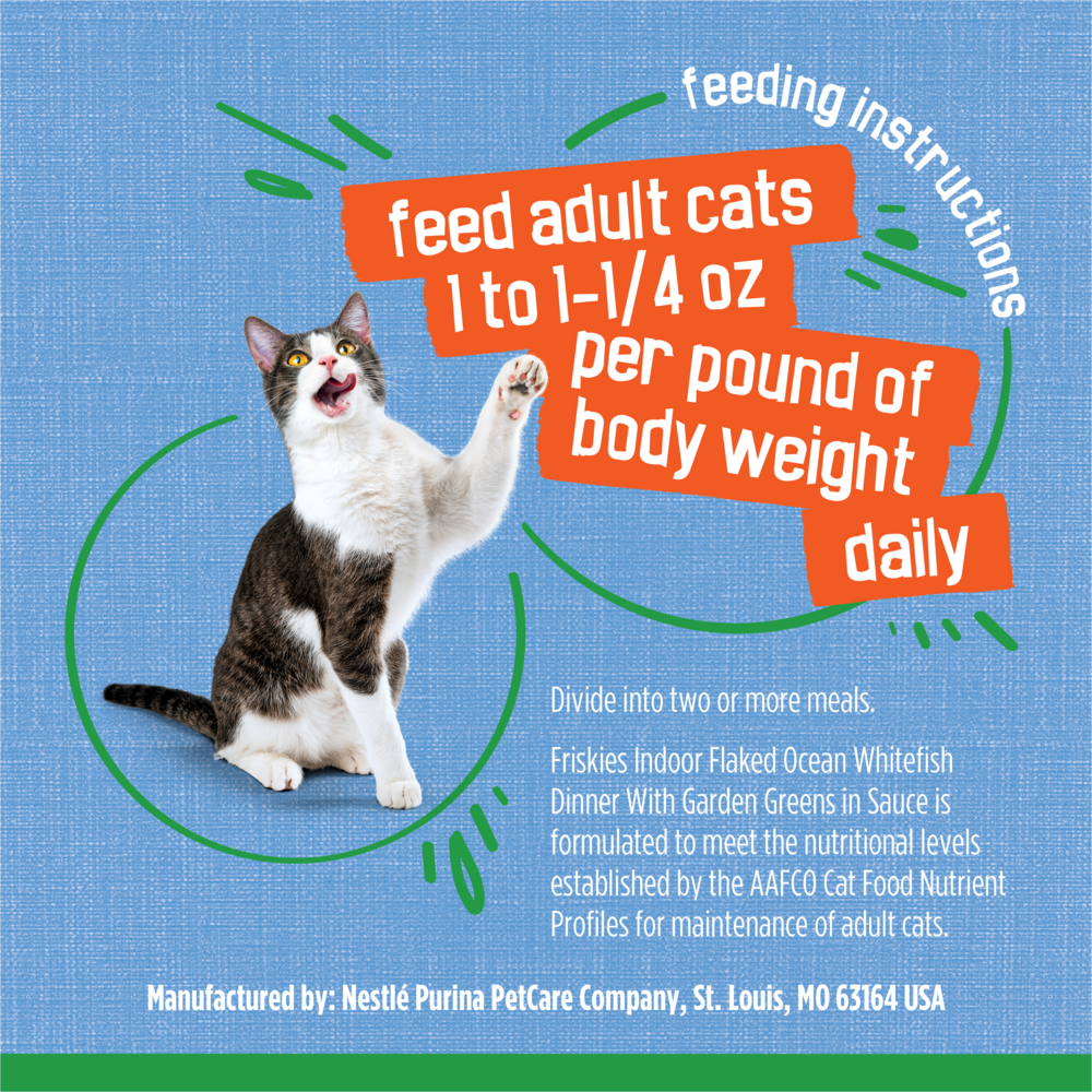 Friskies Indoor Flaked Ocean Whitefish Wet Cat Food