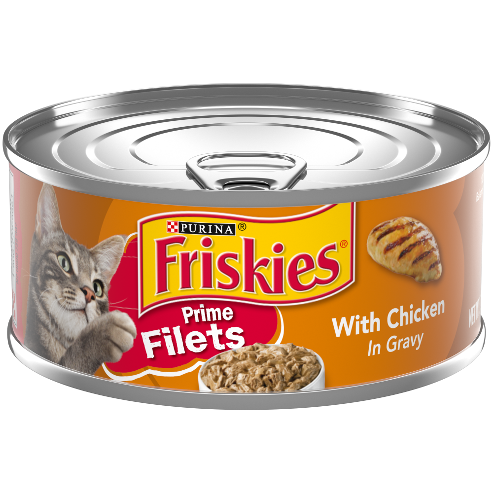 Friskies Prime Filets With Chicken In Gravy Canned Cat Food