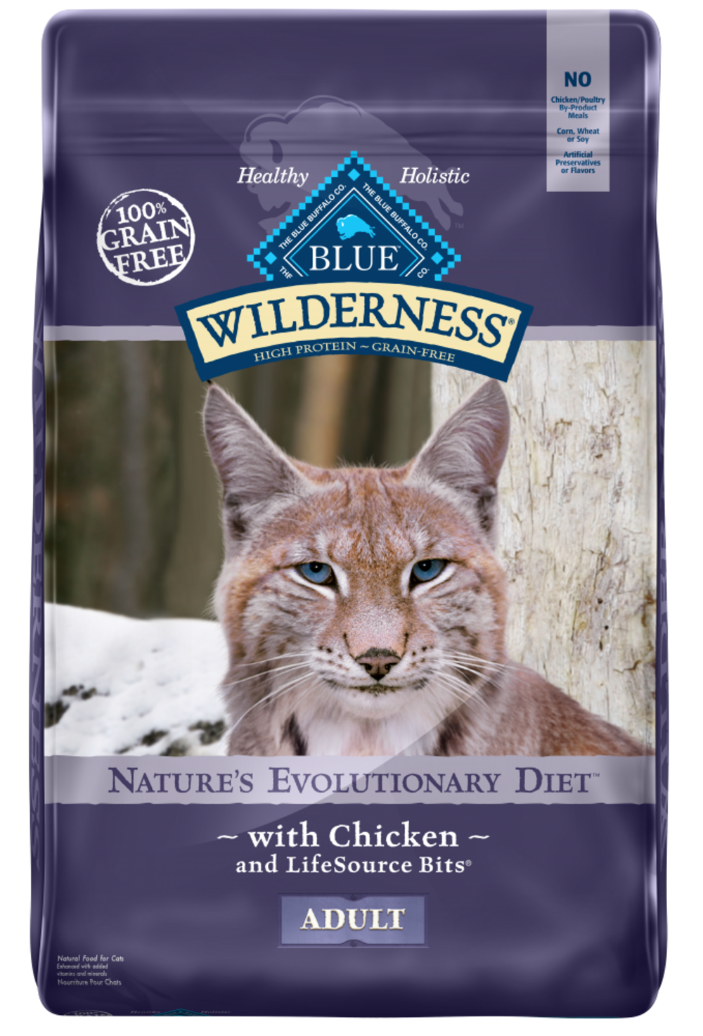 Blue Buffalo Wilderness High-Protein Grain-Free Adult Chicken Recipe Dry Cat Food