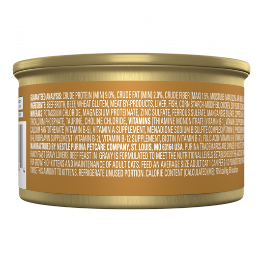 Purina Fancy Feast Gravy Lover Beef Wet Cat Food