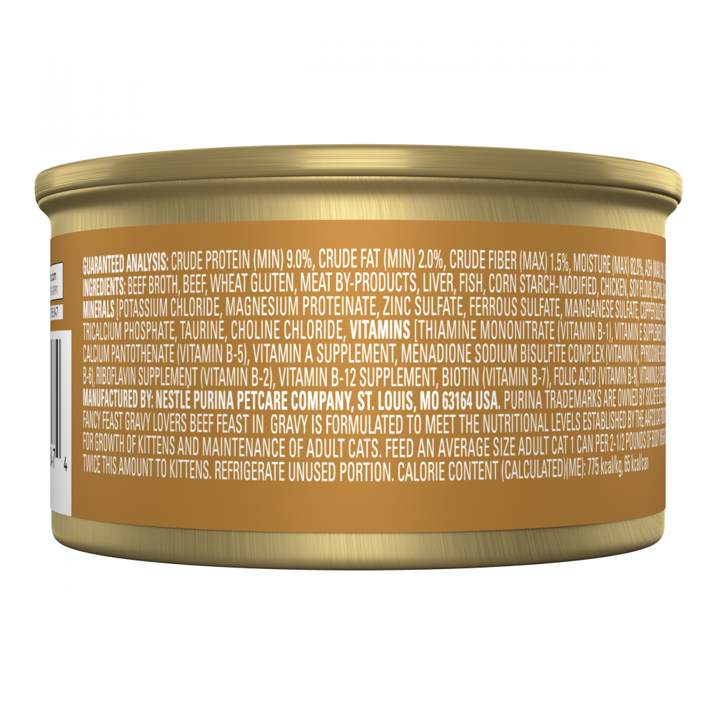 Fancy Feast Gravy Lover Beef Wet Cat Food