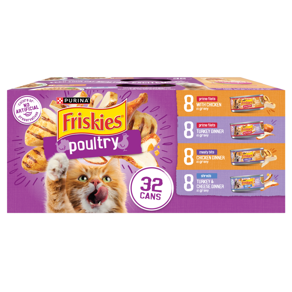 Purina Friskies Poultry with Gravy Variety Pack Wet Cat Food