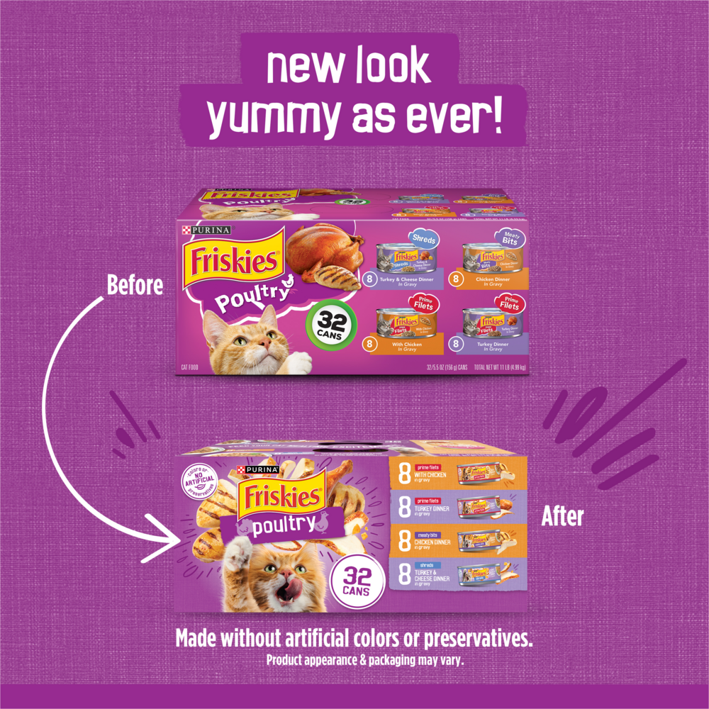 Purina Friskies Poultry with Gravy Variety Pack Wet Cat Food