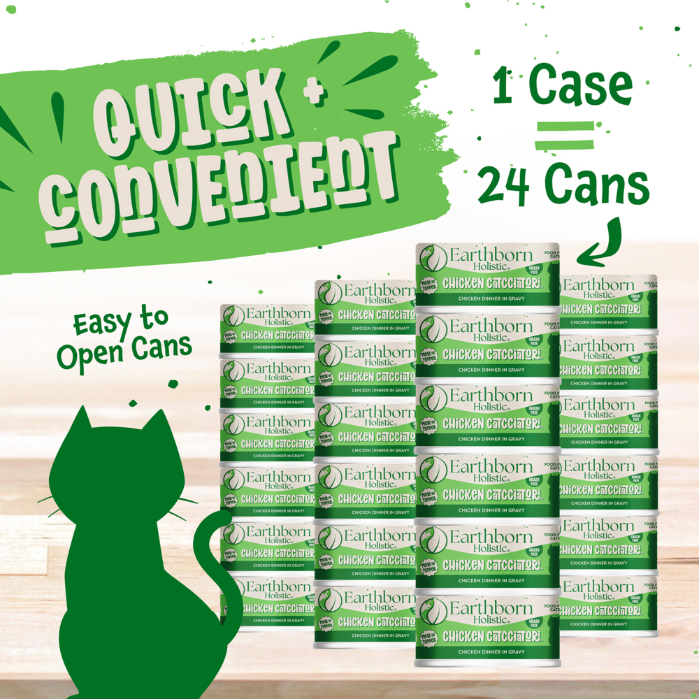 Earthborn Holistic Chicken Catcciatori Grain Free Canned Cat Food