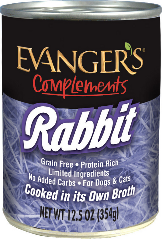 Evanger's Grain Free Rabbit Canned Dog and Cat Food
