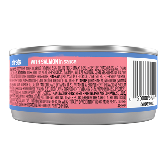 Purina Friskies Savory Shreds Salmon in Sauce Wet Cat Food