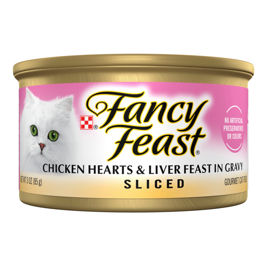 Purina Fancy Feast Sliced Chicken Heart and Liver Wet Cat Food