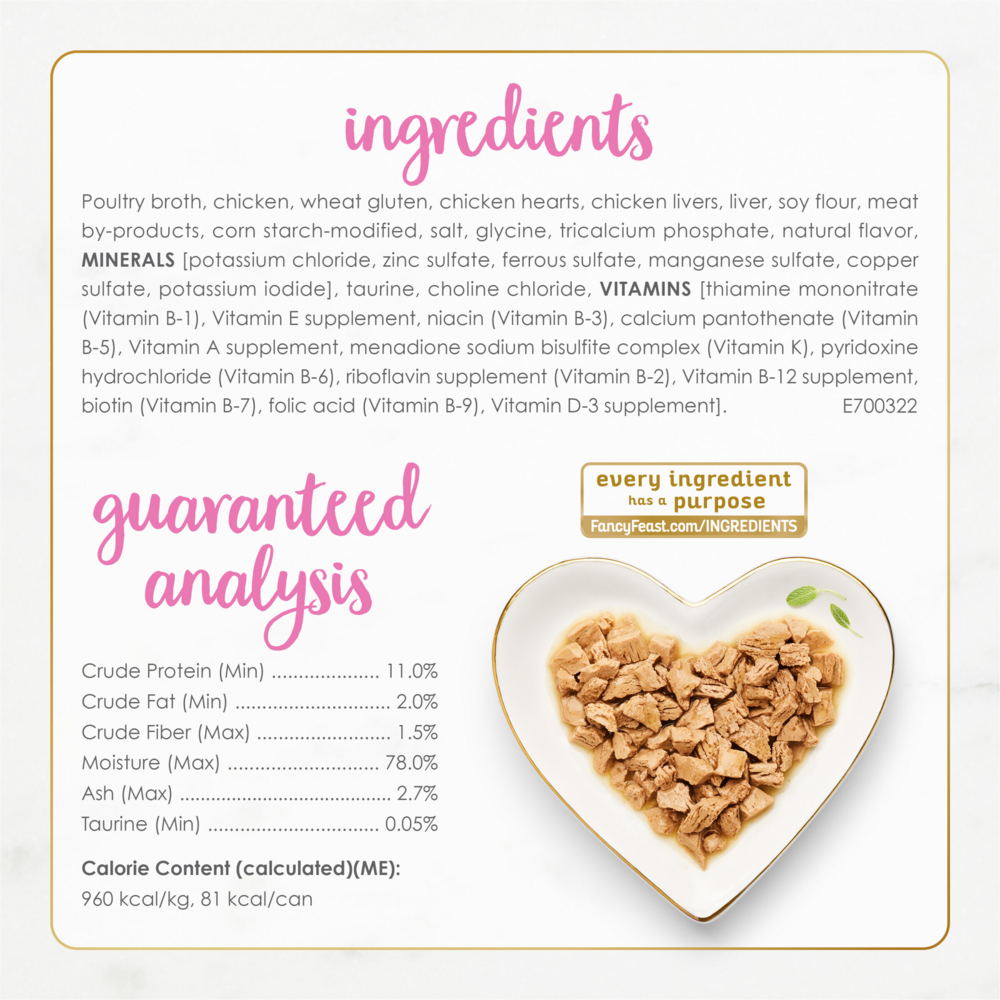 Fancy Feast Sliced Chicken Heart and Liver Wet Cat Food